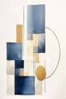 Blue Geometric 2 Minimalist Print