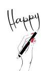 Happy Notes Art Print