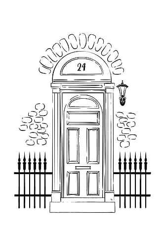 London Door Art Print
