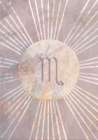 Scorpio Boho Star Sign Sun Art Print