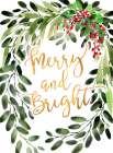 Merry And Bright Floral Cascading Bouquet Art Print