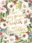 Holiday Wishes With Roses And Berries Art Print