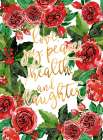 Best Wishes Holiday Red Roses Art Print