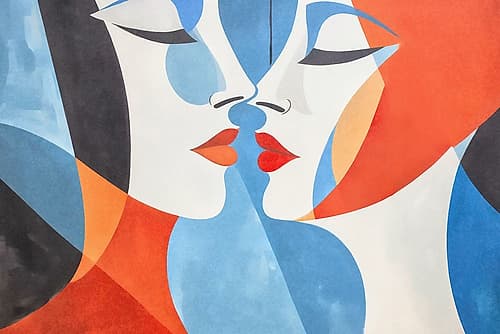 The Kiss Fashion Print
