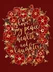 Holiday wishes - red Art Print