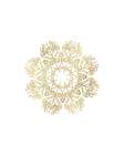 Gold lace snowflake (2) Art Print
