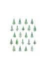 Little watercolor Christmas trees Art Print