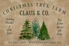 Vintage Christmas tree farm (1) Art Print