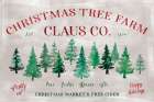 Vintage Christmas tree farm (2) Art Print