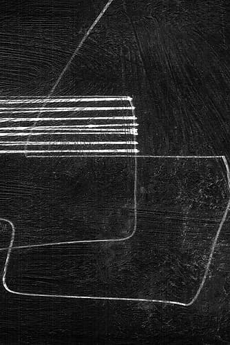 Black 3 Abstract Art Print