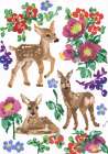 Winter Deer, Rainbow Art Print