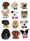 Dog In Bow Art Print