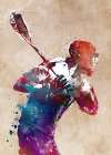 Lacrosse sport art #lacrosse #sport Art Print