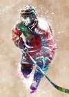 Hockey player #hockey #sport Art Print