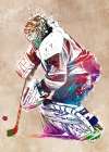 Hockey player #hockey #sport Art Print
