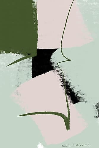 Thread of Life Abstract Art Print