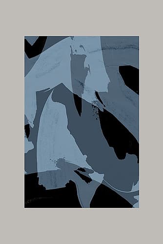 Abstract Brush Strokes 60Y Abstract Art Print