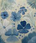 Silky Blue Art Print