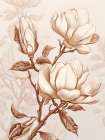 Beige Flowers 1 Art Print