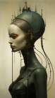 Robotic Girl 5 Art Print