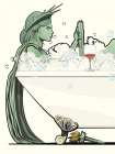 Statue of Liberty In the Bath Art Print