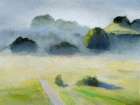 Foggy Hills Art Print