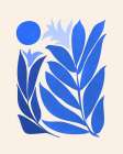 Blue Moon Garden Art Print