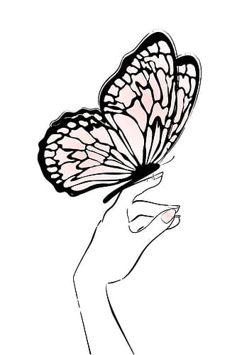 Holding Big Butterfly Art Print