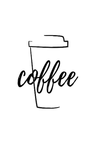 Coffee Icon Minimalist Print