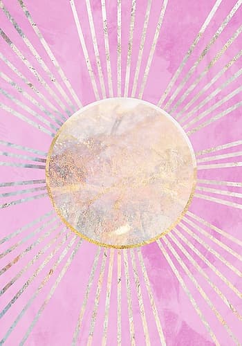 Pink Sun Art Print
