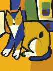 Bold cat portrait Art Print