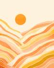 Golden Mountain Sunset 3 Art Print