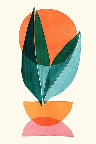 Abstract Nature Stack 2x3 Art Print