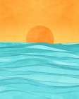 Coastal Sunset Art Print