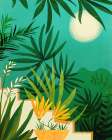 Exotic Garden Nightscape Art Print