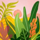 Jungle Evening Landscape Print