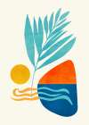 Pop Beach Elements.png Art Print
