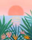 Peaceful Pink Sunset Art Print