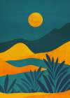 Moonrise Canyon 5x7 Art Print