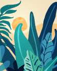 Jungle Morning Landscape Print