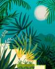 Rainforest With Moonlight Art Print