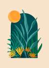 Lunas Mystic Garden Art Print