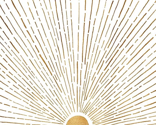 Let the Sunshine In Minimalist Print