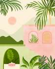 Mountain Villa Art Print