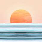Minimalist Sunset 1 Coastal Print