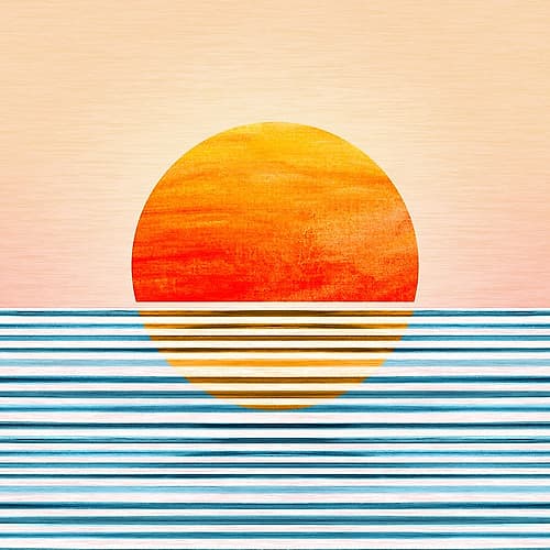 Minimalist Sunset 2 Minimalist Print