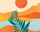Mountain Sunset 3 Art Print