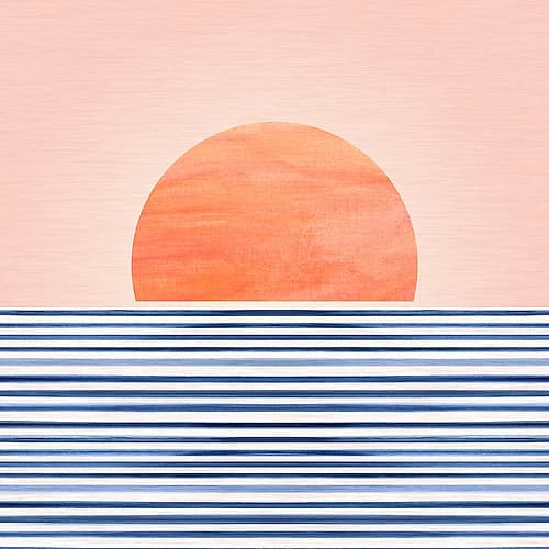 Minimalist Sunset 6 Minimalist Print
