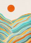 Sunset Landscape Art Print