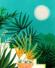 Tropical Moonlight Garden 1 Art Print